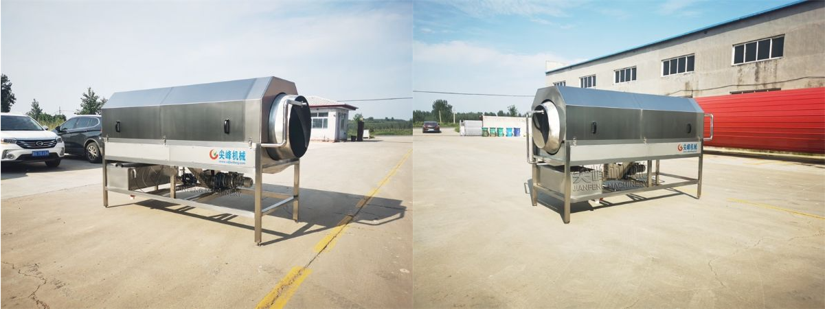 颗粒类喷淋滚筒清洗机器设备