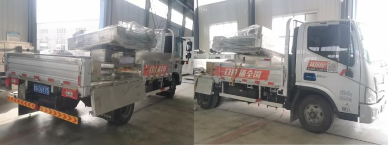 诸城k8凯发天生赢家一触即发机械1000型真空包装机成功发往威海